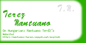 terez mantuano business card